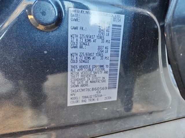 Photo 14 from auction – 2014 NISSAN ROGUE S with VIN 5N1AT2MT7EC860569