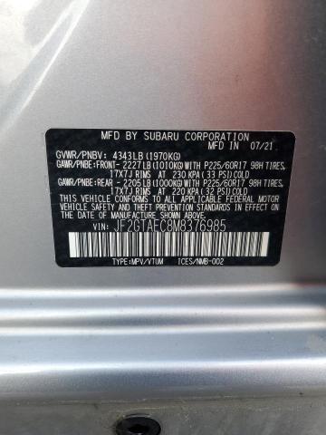 Photo 14 from auction – 2021 SUBARU CROSSTREK with VIN JF2GTAEC8M8376985