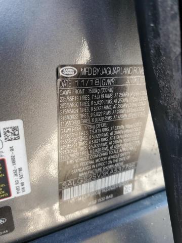 Фото 14 с аукциона – 2019 LAND ROVER RANGE ROVE с VIN SALGS2SV3KA537786