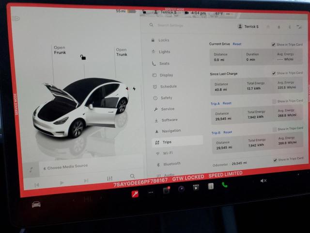 Photo 9 from auction – 2023 TESLA MODEL Y with VIN 7SAYGDEE6PF786167