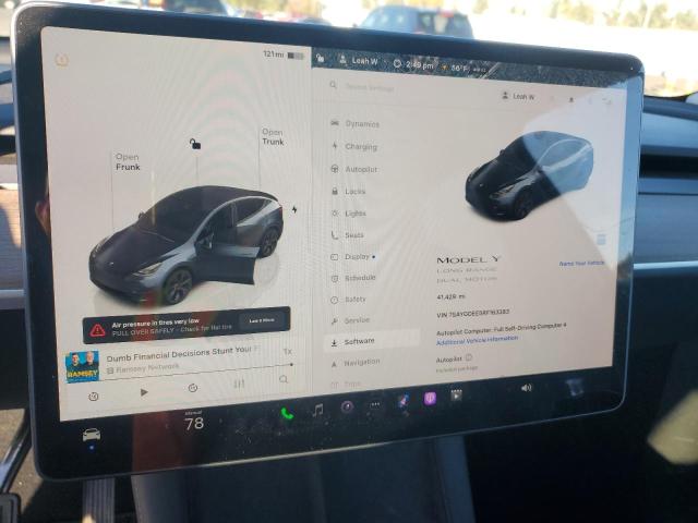 Photo 9 from auction – 2024 TESLA MODEL Y with VIN 7SAYGDEE5RF163383