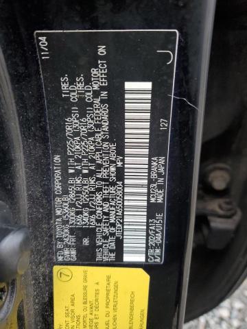 Photo 14 from auction – 2005 TOYOTA HIGHLANDER with VIN JTEDP21A650058004