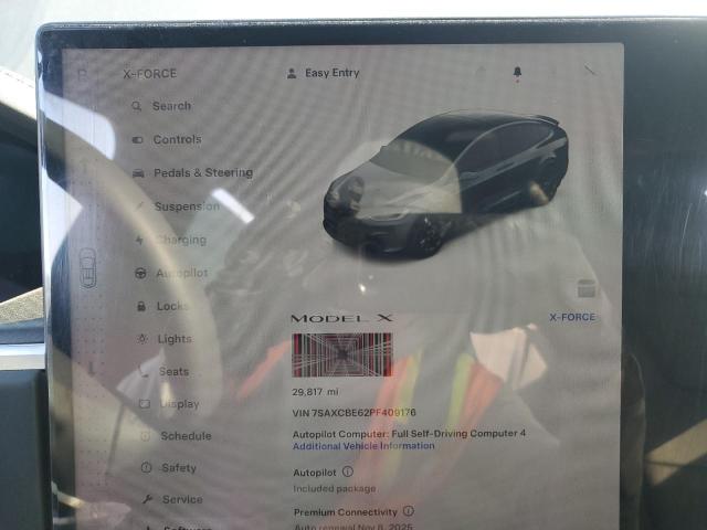 Photo 9 from auction – 2023 TESLA MODEL X with VIN 7SAXCBE62PF409176