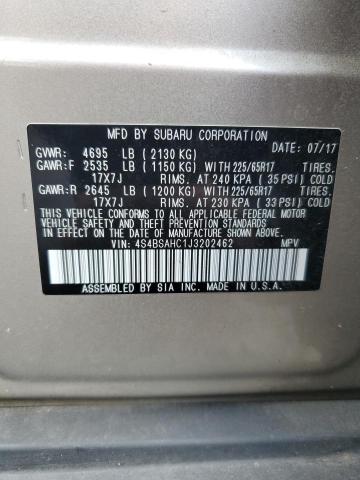 Photo 14 from auction – 2018 SUBARU OUTBACK 2. with VIN 4S4BSAHC1J3202462