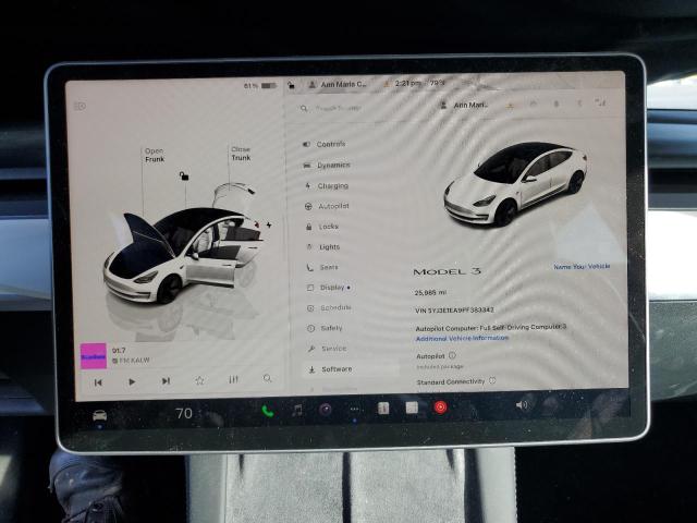 Photo 9 from auction – 2023 TESLA MODEL 3 with VIN 5YJ3E1EA9PF383342