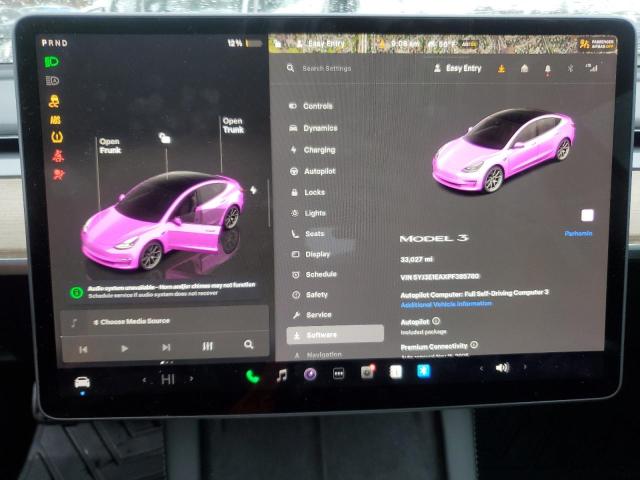Photo 9 from auction – 2023 TESLA MODEL 3 with VIN 5YJ3E1EAXPF385780