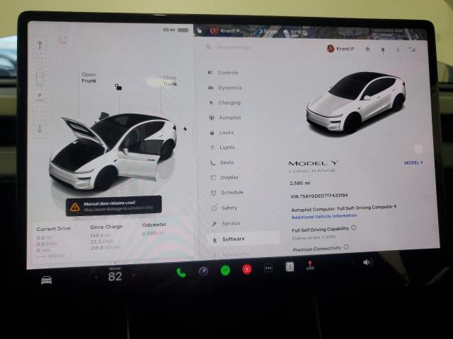 Foto 9 de la subasta – 2026 TESLA MODEL Y con VIN 7SAYGDED7TF433194