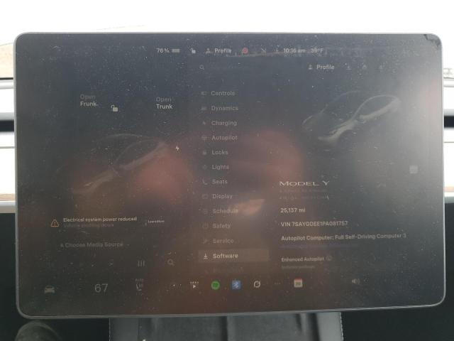 Photo 9 from auction – 2023 TESLA MODEL Y with VIN 7SAYGDEE1PA081757