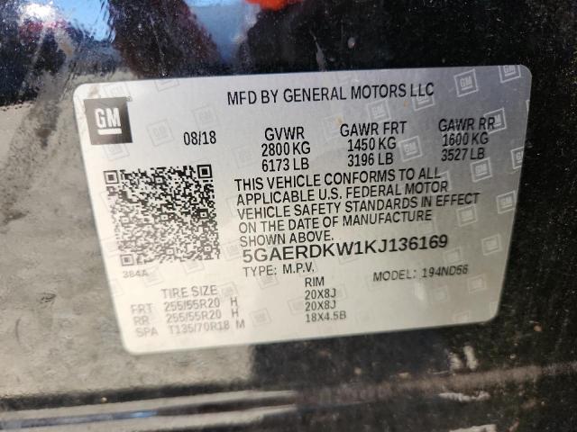 Photo 14 from auction – 2019 BUICK ENCLAVE with VIN 5GAERDKW1KJ136169