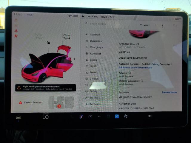 Photo 9 from auction – 2021 TESLA MODEL 3 with VIN 5YJ3E1EA0MF930719