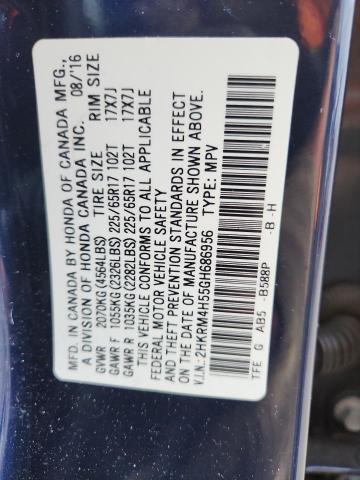 Photo 14 from auction – 2016 HONDA CR-V EX with VIN 2HKRM4H55GH686956