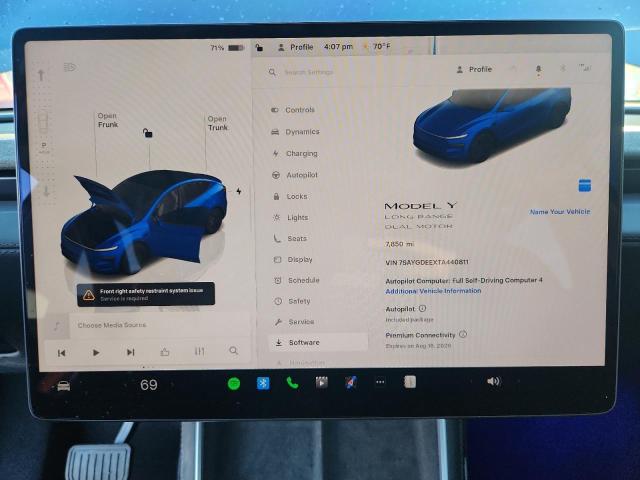 Photo 9 from auction – 2026 TESLA MODEL Y with VIN 7SAYGDEEXTA440811