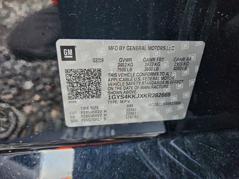 Photo 14 from auction – 2019 CADILLAC ESCALADE E with VIN 1GYS4KKJXKR282669