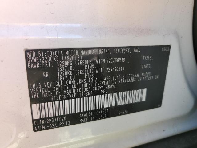Photo 14 from auction – 2023 TOYOTA RAV4 XSE with VIN 4T3E6RFVXPU139862
