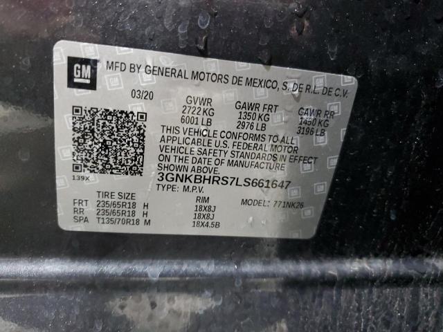 Photo 14 from auction – 2020 CHEVROLET BLAZER 2LT with VIN 3GNKBHRS7LS661647