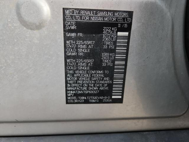 Zdjęcie 14 z aukcji – 2016 NISSAN ROGUE S z VIN KNMAT2MV7GP630127