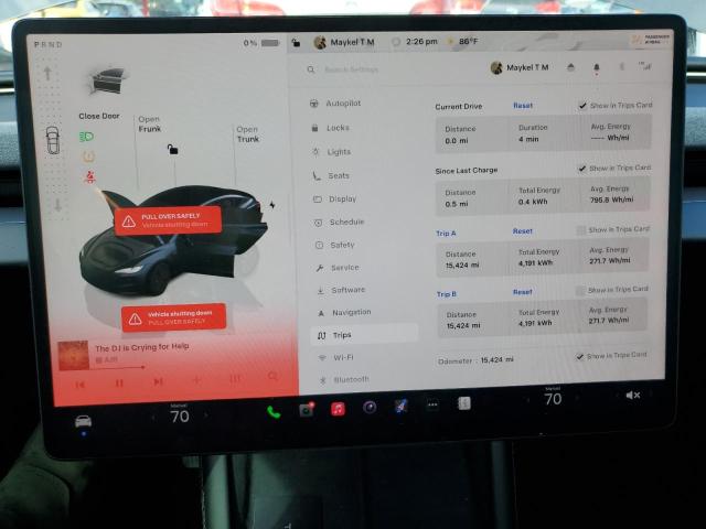 Photo 9 from auction – 2025 TESLA MODEL 3 with VIN 5YJ3E1EA1SF951866