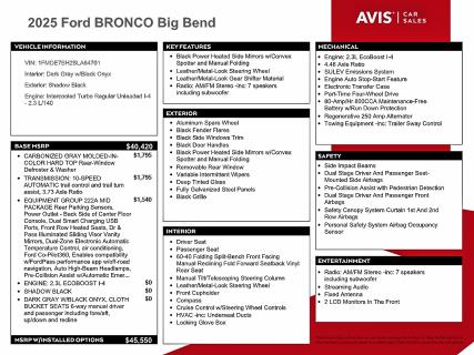 Photo 12 from auction – 2025 FORD BRONCO BIG with VIN 1FMDE7BH2SLA64701