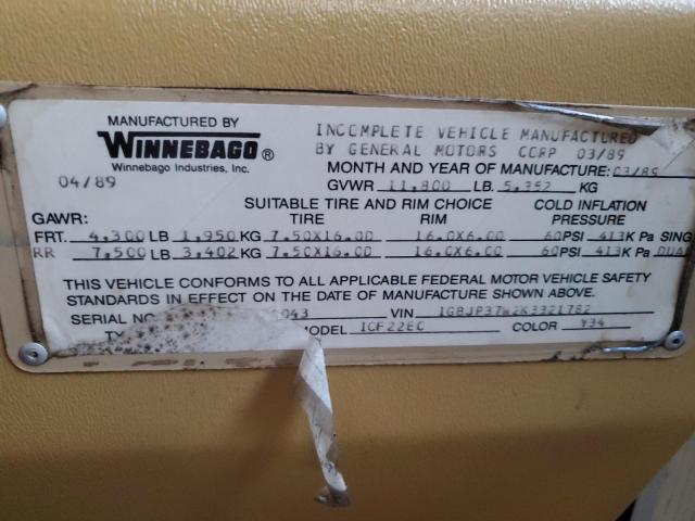 Photo 10 from auction – 1989 IIEN SUNFLYER with VIN 1GBJP37W2K3321782