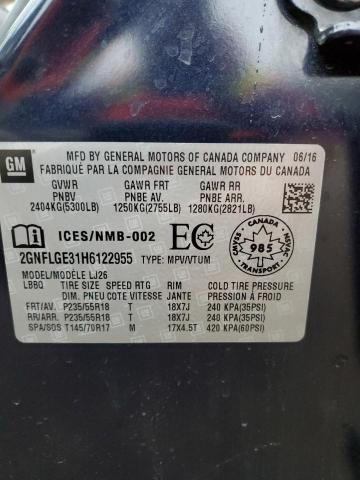Photo 14 from auction – 2017 CHEVROLET EQUINOX PR with VIN 2GNFLGE31H6122955