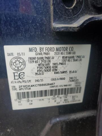 Photo 14 from auction – 2011 FORD EDGE LIMIT with VIN 2FMDK4KC7BBB28467