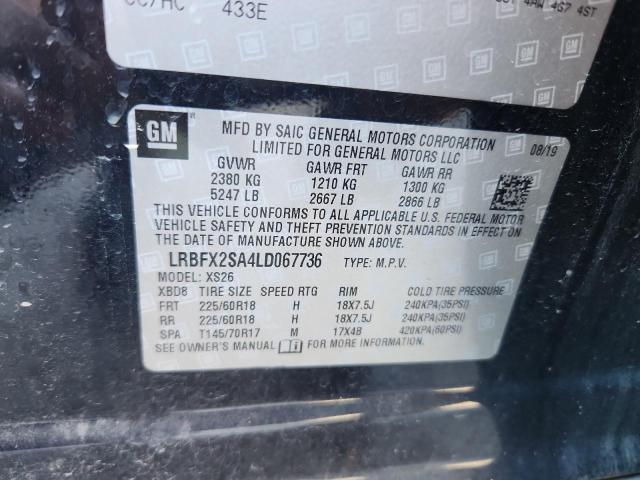 Photo 14 from auction – 2020 BUICK ENVISION E with VIN LRBFX2SA4LD067736