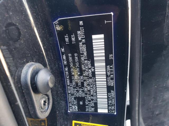 Photo 14 from auction – 2017 TOYOTA HIGHLANDER with VIN 5TDDZRFH3HS433152