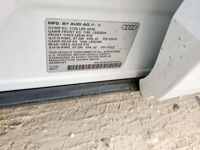 Photo 14 from auction – 2023 AUDI Q4 E-TRON with VIN WA1BCBFZ8PP024818