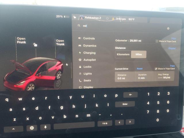 Фото 9 с аукциона – 2022 TESLA MODEL Y с VIN 7SAYGDEE0NA012619