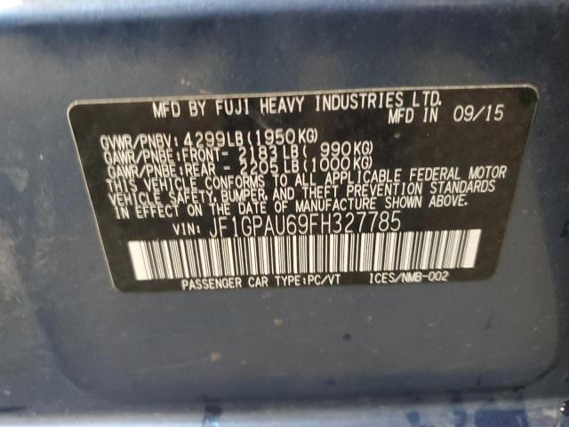 Photo 14 from auction – 2015 SUBARU IMPREZA SP with VIN JF1GPAU69FH327785