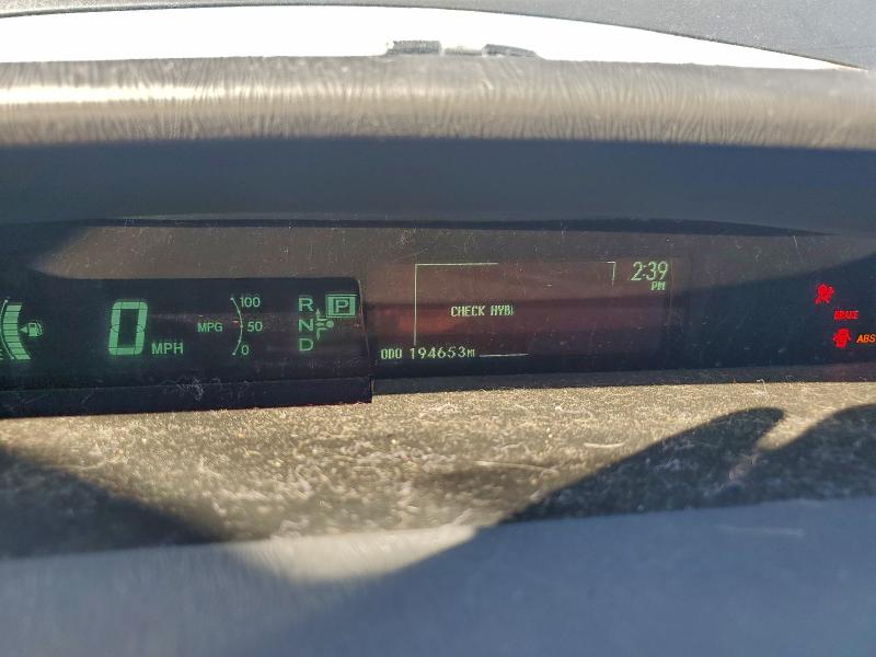Photo 9 from auction – 2010 TOYOTA PRIUS with VIN JTDKN3DU2A5128480