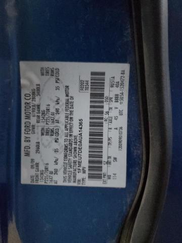 Photo 14 from auction – 2010 FORD EXPLORER X with VIN 1FMEU7DE0AUA14365