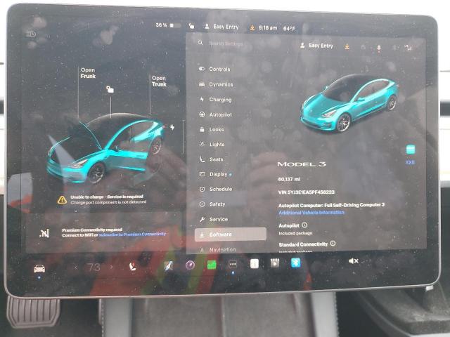 Photo 9 from auction – 2023 TESLA MODEL 3 with VIN 5YJ3E1EA5PF456223