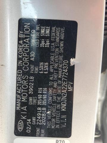Photo 14 from auction – 2014 KIA SOUL with VIN KNDJN2A22E7724370