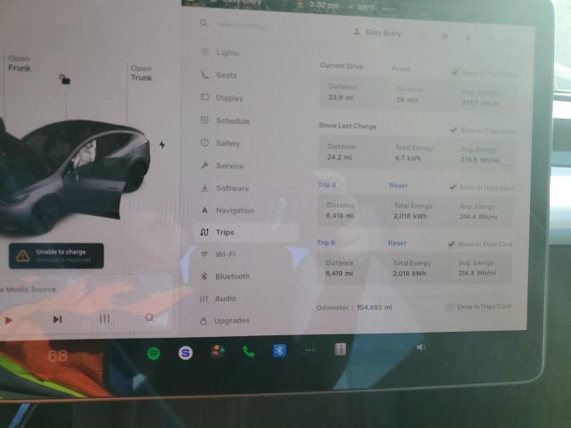 Photo 9 from auction – 2021 TESLA MODEL Y with VIN 5YJYGDEE1MF252826