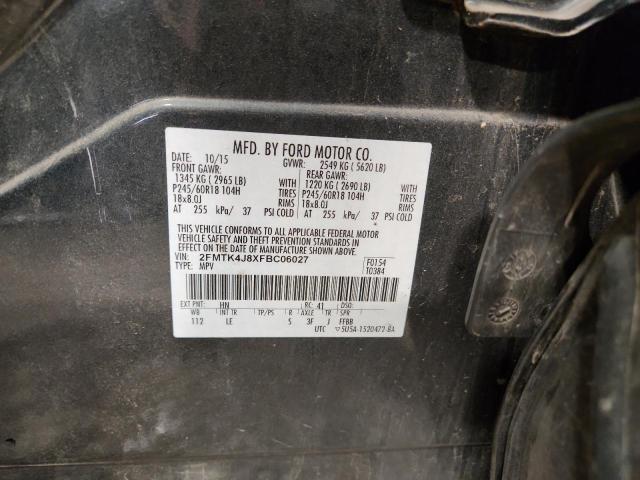Photo 14 from auction – 2015 FORD EDGE SEL with VIN 2FMTK4J8XFBC06027