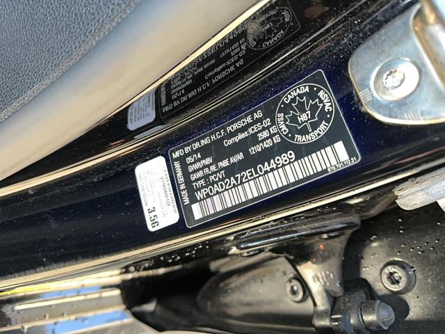 Photo 10 from auction – 2014 PORSCHE PANAMERA S with VIN WP0AD2A72EL044989