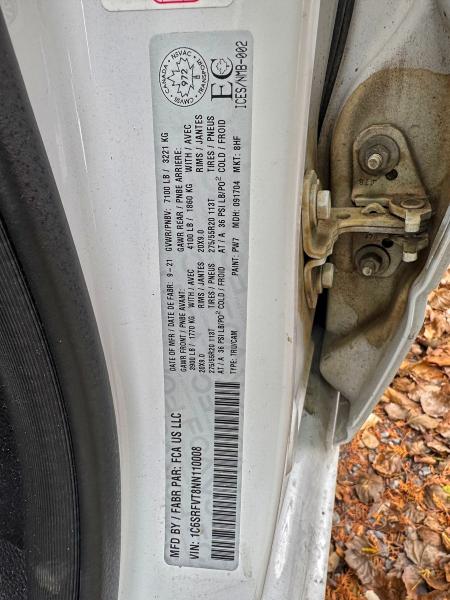 Photo 10 from auction – 2022 RAM 1500 SPORT with VIN 1C6SRFVT8NN110008