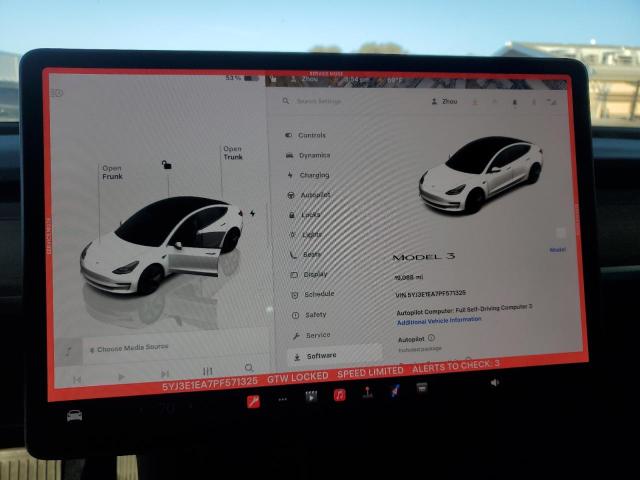 Photo 9 from auction – 2023 TESLA MODEL 3 with VIN 5YJ3E1EA7PF571325