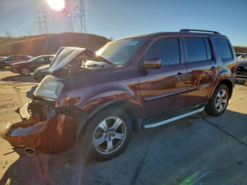 HONDA PILOT EXL 2012 with VIN 5FNYF3H63CB015884 - Photo from auction