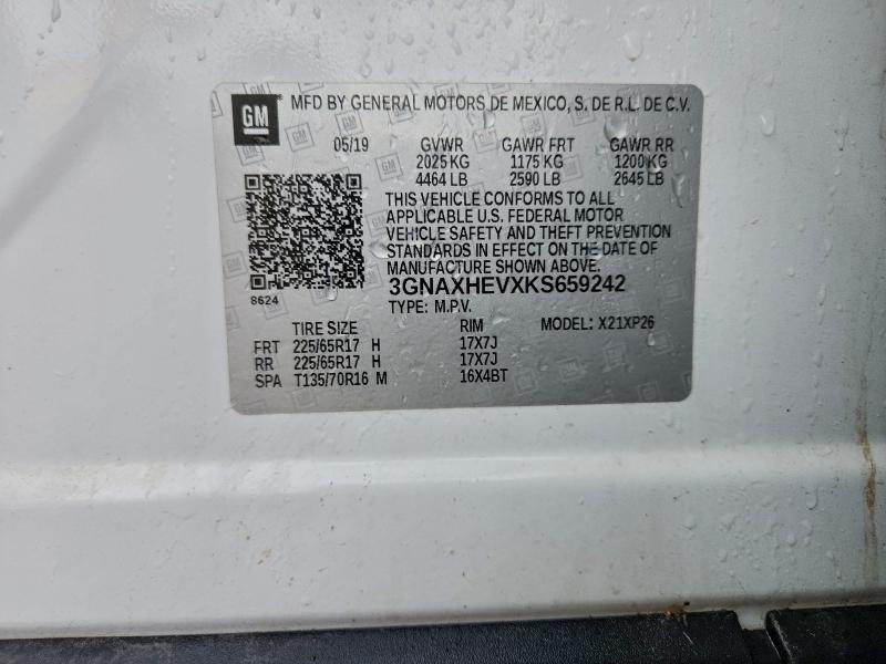 Photo 14 from auction – 2019 CHEVROLET EQUINOX LS with VIN 3GNAXHEVXKS659242