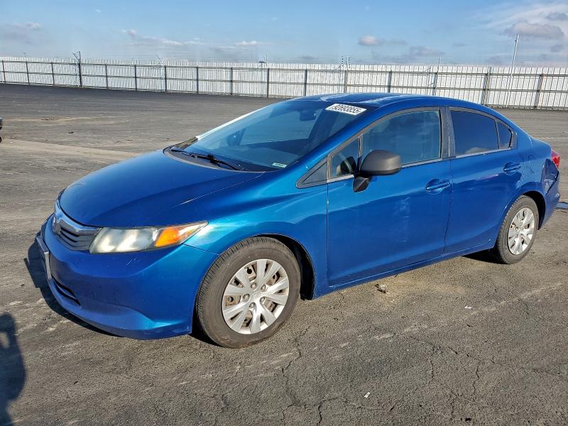 HONDA CIVIC LX 2012 with VIN 2HGFB2F57CH535119 - Photo from auction