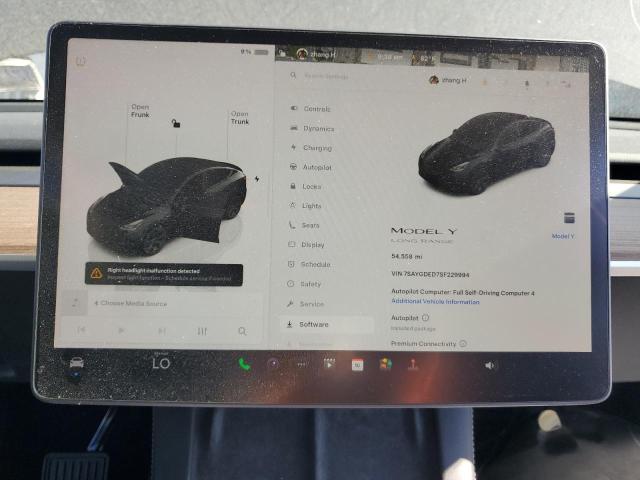 Photo 9 from auction – 2025 TESLA MODEL Y with VIN 7SAYGDED7SF229994