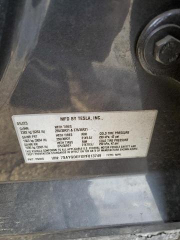 Photo 14 from auction – 2023 TESLA MODEL Y with VIN 7SAYGDEFXPF813749