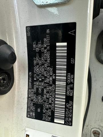 Photo 10 from auction – 2010 TOYOTA 4RUNNER SR with VIN JTEBU5JR0A5019039