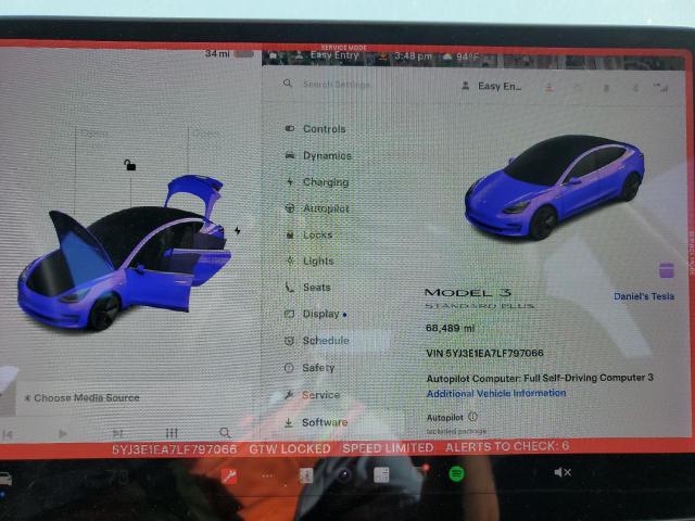 Photo 9 from auction – 2020 TESLA MODEL 3 with VIN 5YJ3E1EA7LF797066