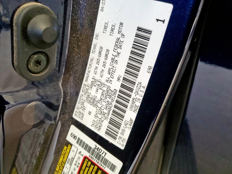 Photo 14 from auction – 2023 TOYOTA SEQUOIA SR with VIN 7SVAAABA3PX012860