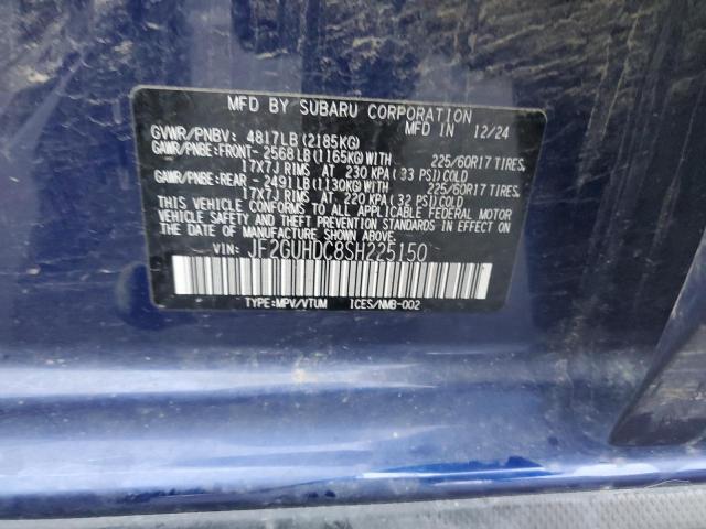 Photo 14 from auction – 2025 SUBARU CROSSTREK with VIN JF2GUHDC8SH225150