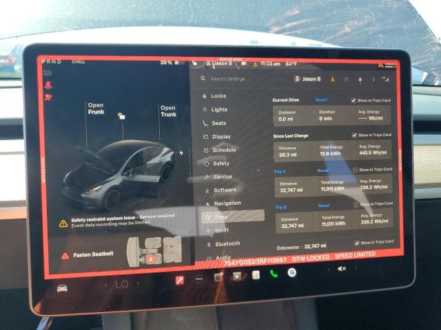 Photo 9 from auction – 2024 TESLA MODEL Y with VIN 7SAYGDED3RF113587