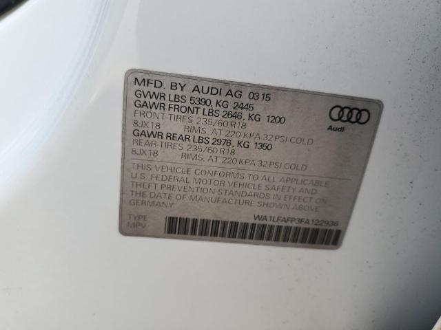 Zdjęcie 14 z aukcji – 2015 AUDI Q5 PREMIUM z VIN WA1LFAFP3FA122936